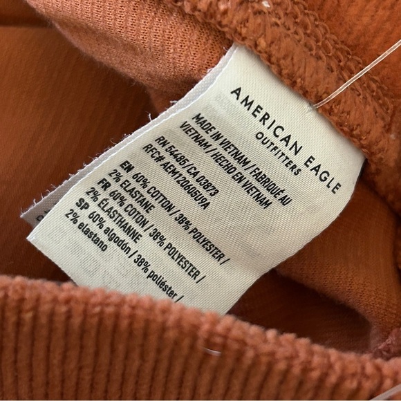 💕 AE corduroy Rust Orange Flared Pants AHH-MAZINGLY SOFT S - Picture 5 of 10